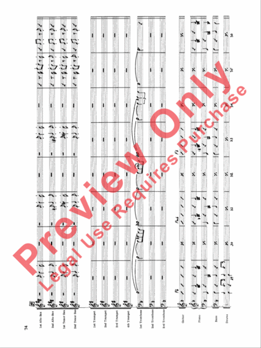 Original Big Band Sounds Big Band scores gallery preview page 75