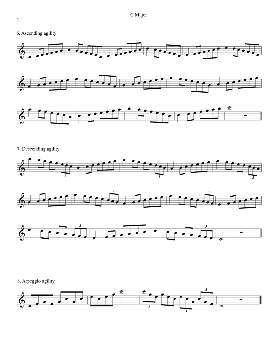 Flute Scales Flute Solo scores gallery preview page 4