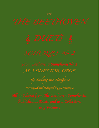 The Beethoven Duets For Oboe Scherzo No. 2