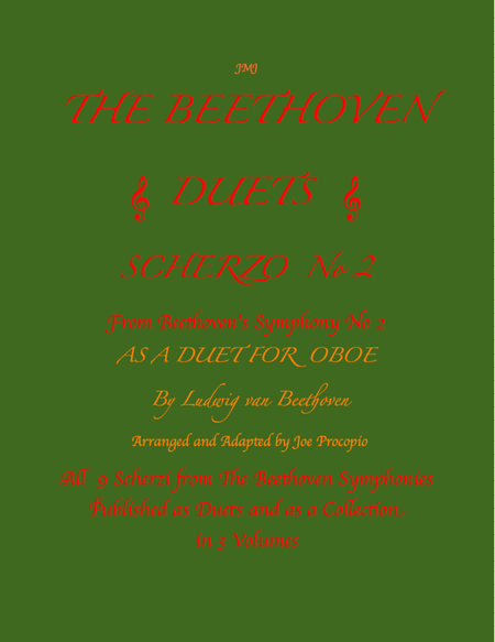 The Beethoven Duets For Oboe Scherzo No. 2 image number null
