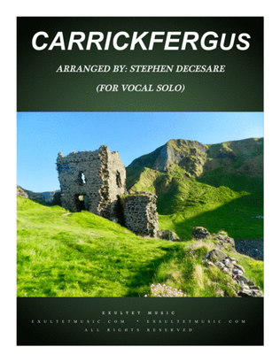 Book cover for Carrickfergus (for Vocal Solo)