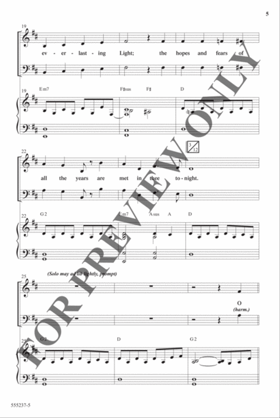 Christmas Eve Medley - Anthem Christmas Eve Medley - Anthem Choir scores gallery preview page 4