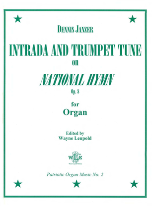 Book cover for Intrada and Trumpet Tune on National Hymn