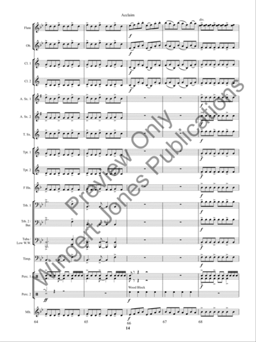 Acclaim Acclaim Concert Band scores gallery preview page 18