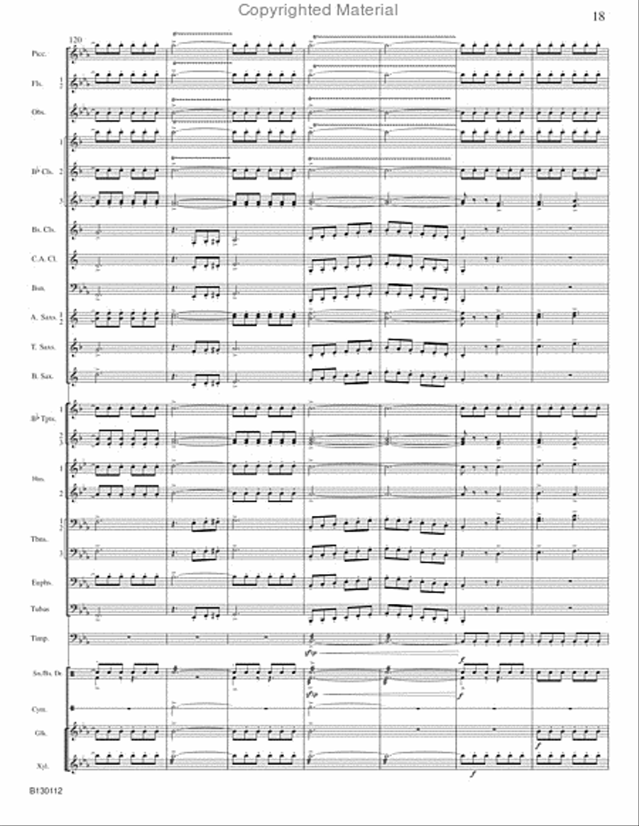 March Grandioso Concert Band scores gallery preview page 20