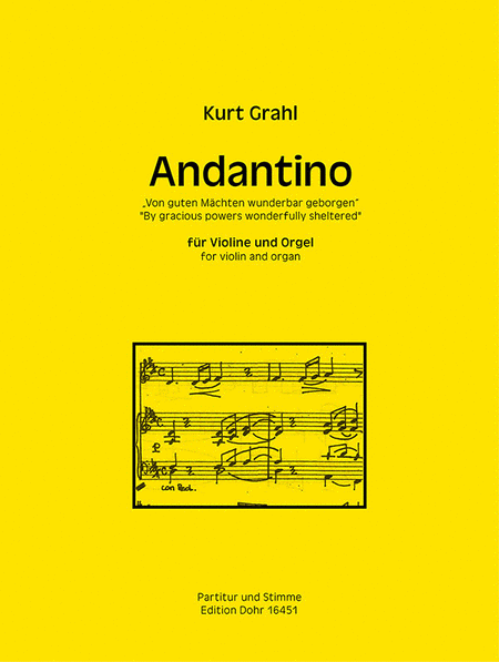 Andantino für Violine und Orgel "Von guten Mächten wunderbar geborgen"