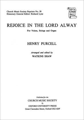 Book cover for Rejoice in the Lord alway