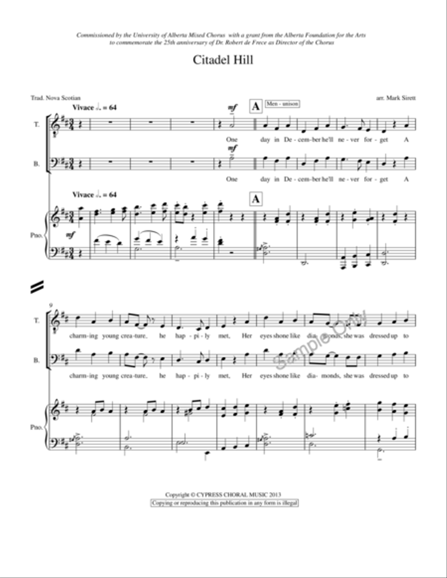 Citadel Hill 4-Part scores gallery preview page 2