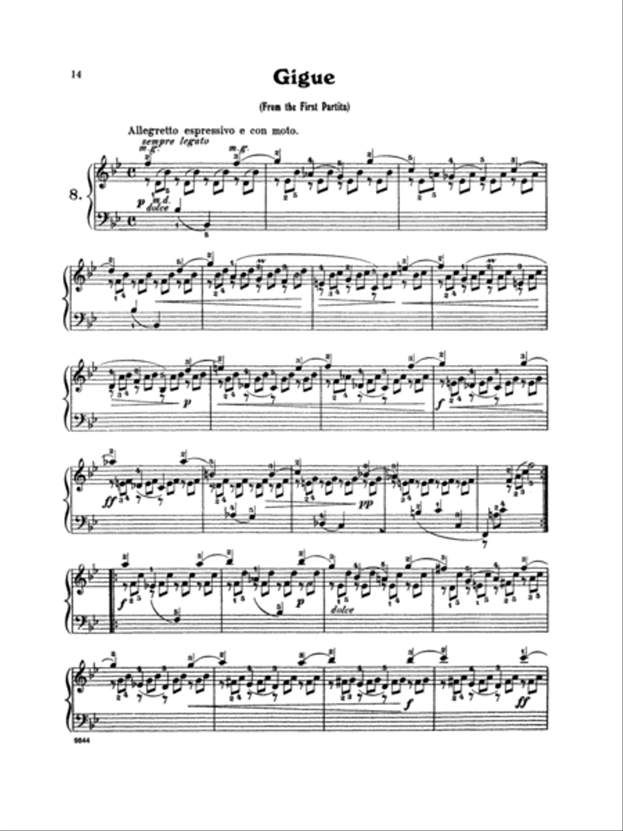 Bach: Twenty One Favorite Pieces Piano Solo scores gallery preview page 1