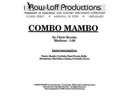 Combo Mambo w/Tutor Tracks