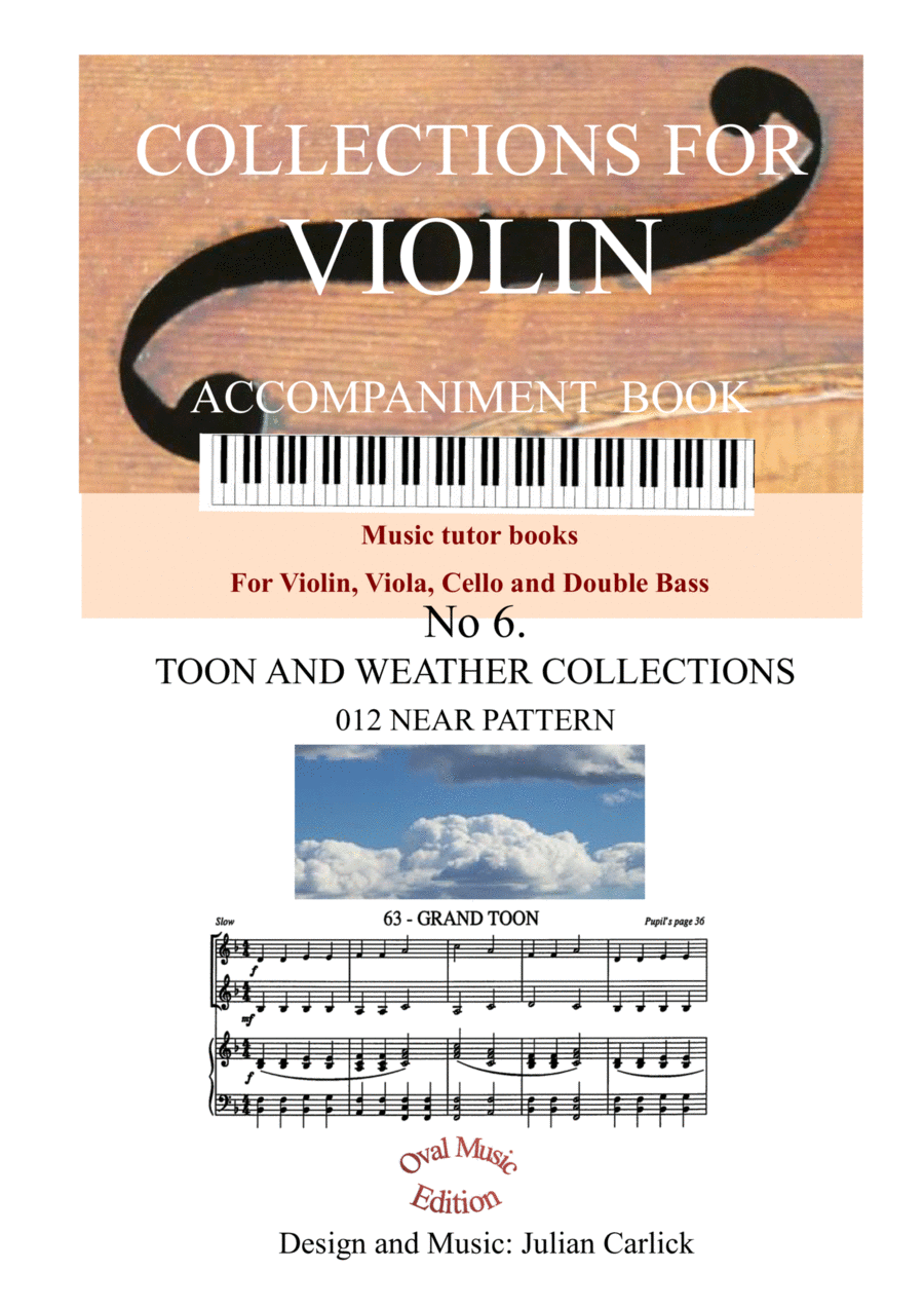 Toon and Weather Collections: Collections for Violin Volume 6 - ACCOMPANIMENT Violin scores gallery preview page 1