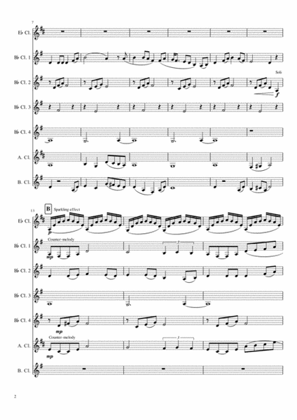 Loch Lomond - Scottish Folk Melody for Clarinet Choir or Quintet image number null