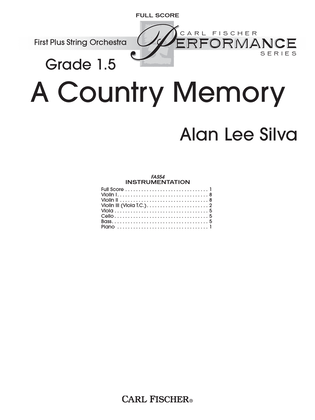 Book cover for A Country Memory