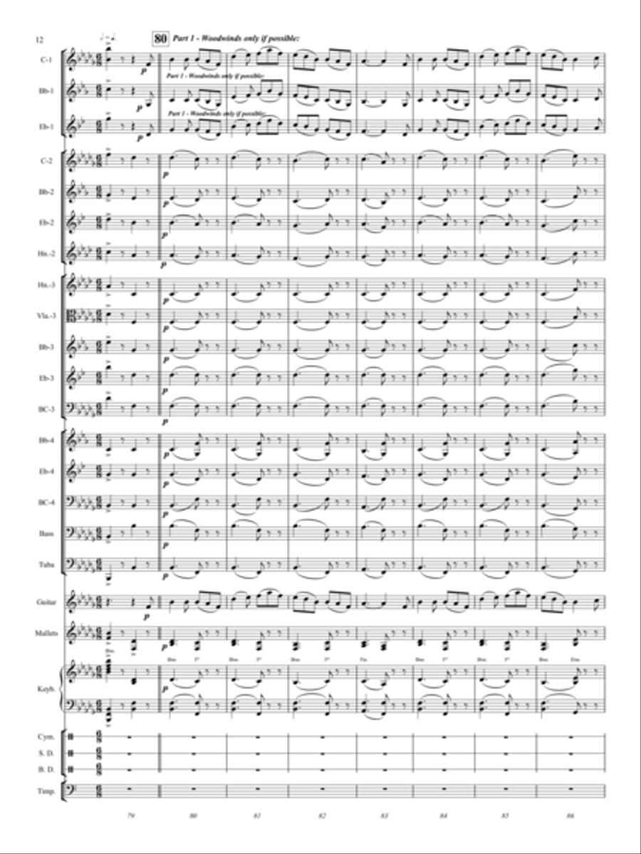 March March Concert Band scores gallery preview page 11