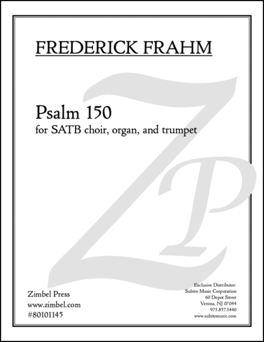 Psalm 150 4-Part scores gallery preview page 1
