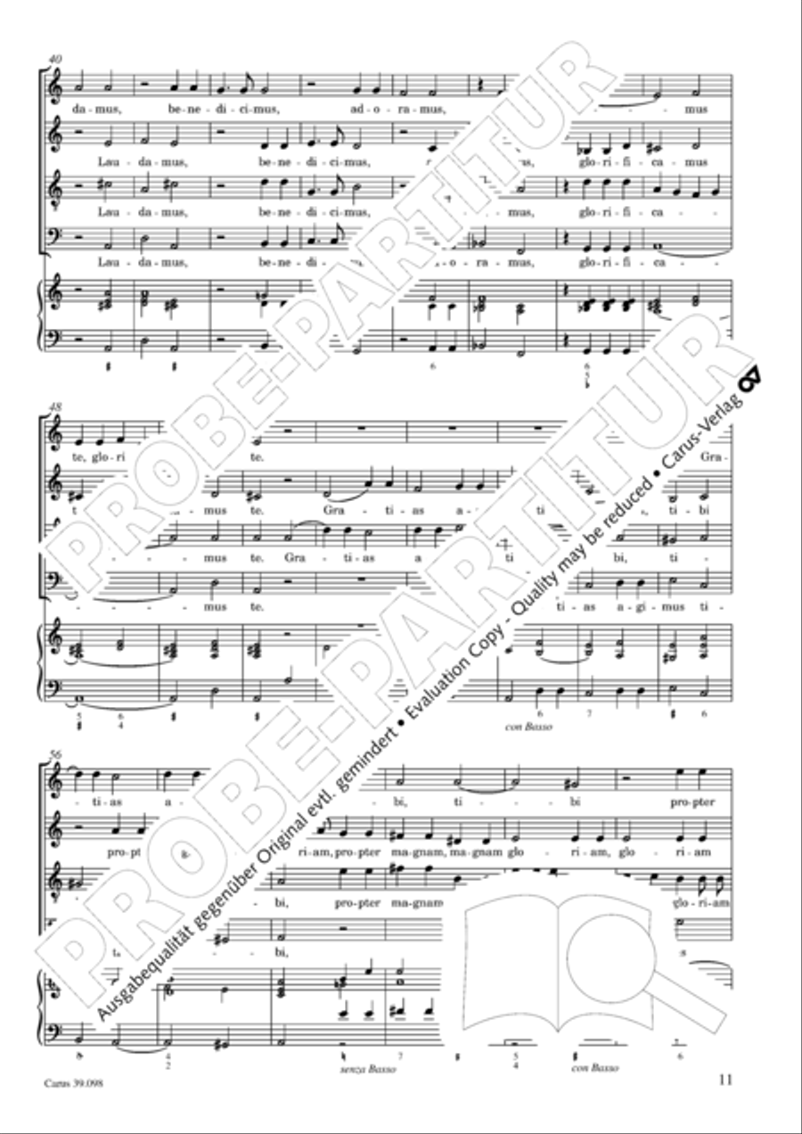 Missa brevis 4-Part scores gallery preview page 12