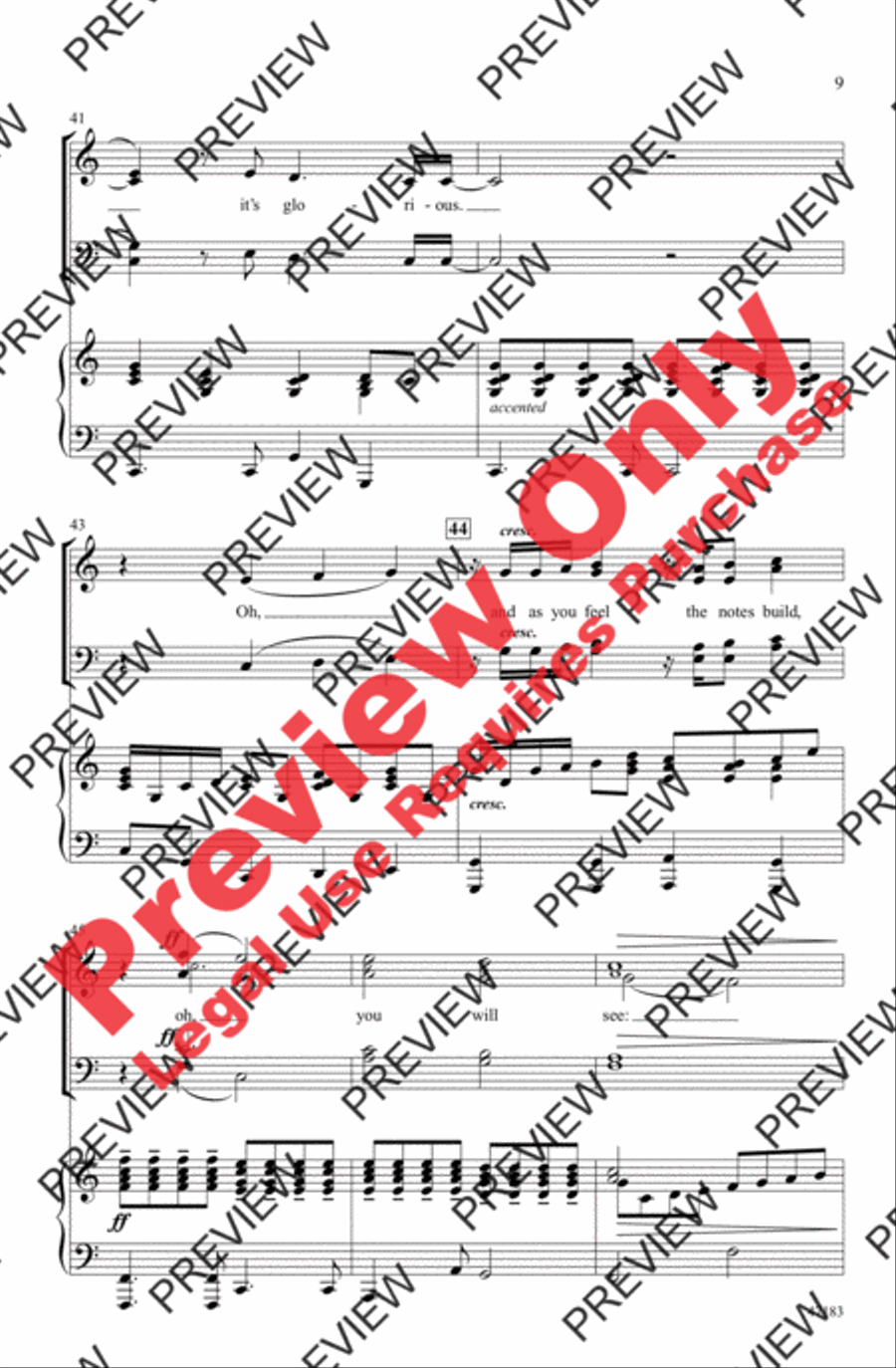 Glorious 4-Part scores gallery preview page 9