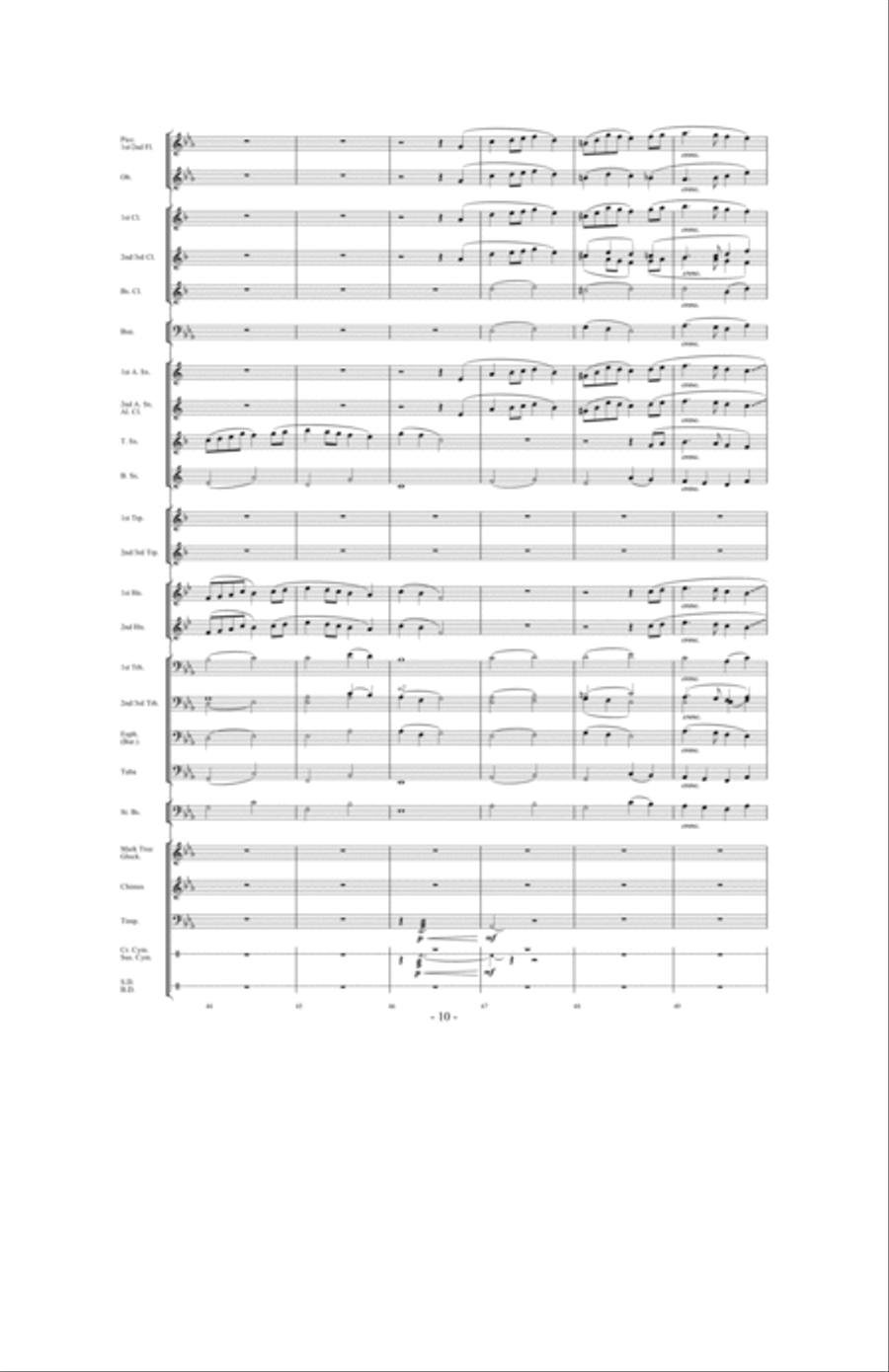 Towards a New Horizon Concert Band scores gallery preview page 9