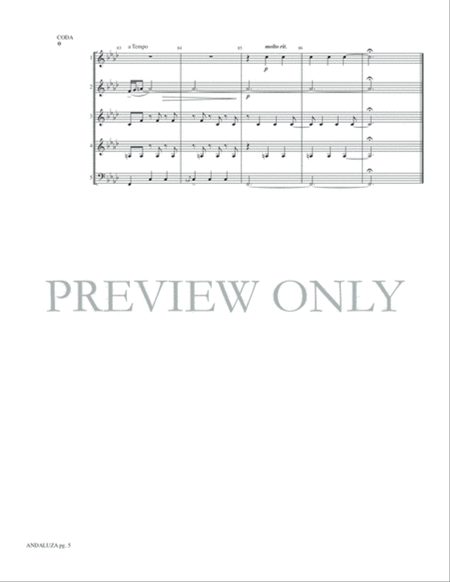 Andaluza Woodwind Ensemble scores gallery preview page 7
