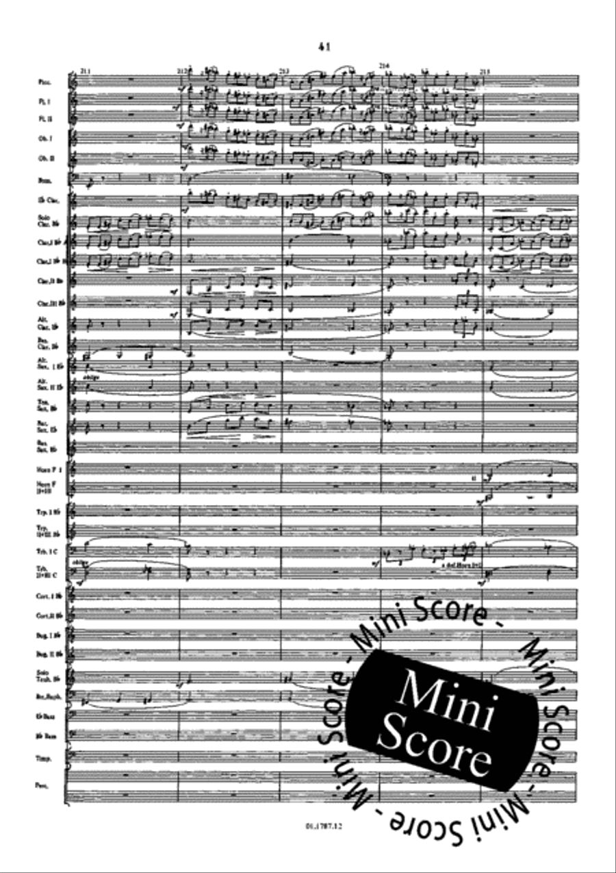 Symphonie de l'Eau Concert Band scores gallery preview page 45