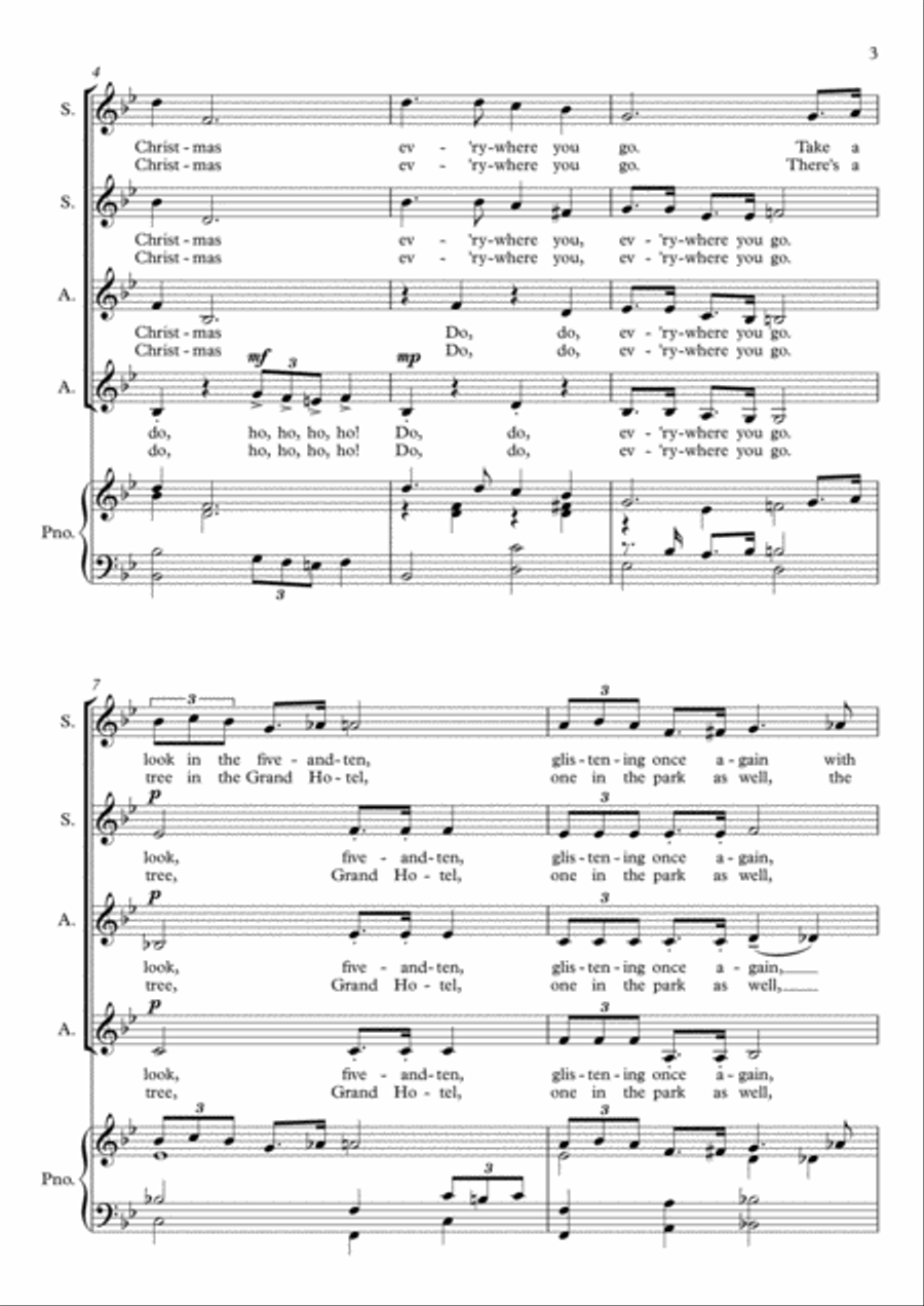 It's Beginning To Look Like Christmas SSA scores gallery preview page 3