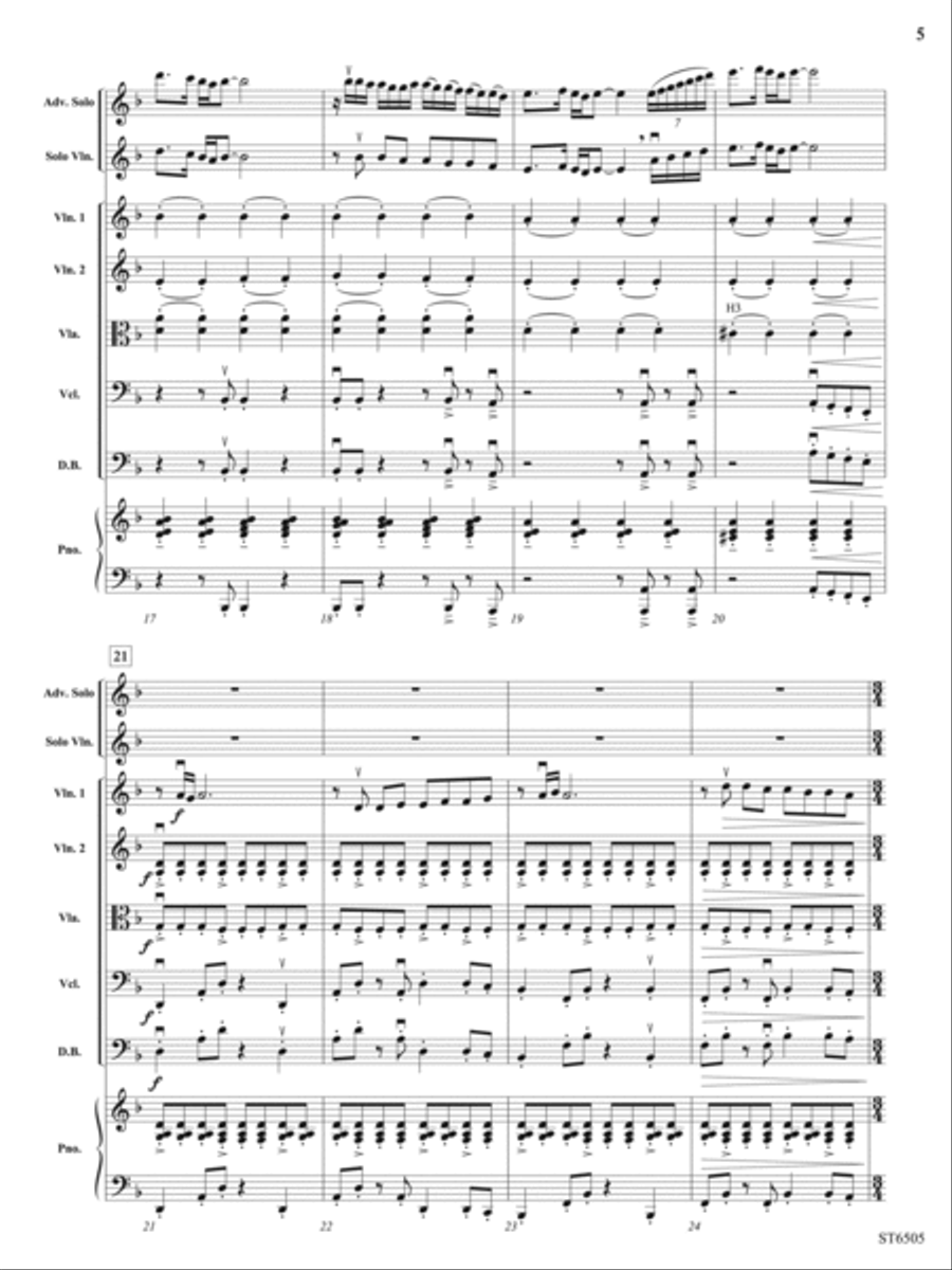 Deliberate Diversions: Score String Orchestra scores gallery preview page 5