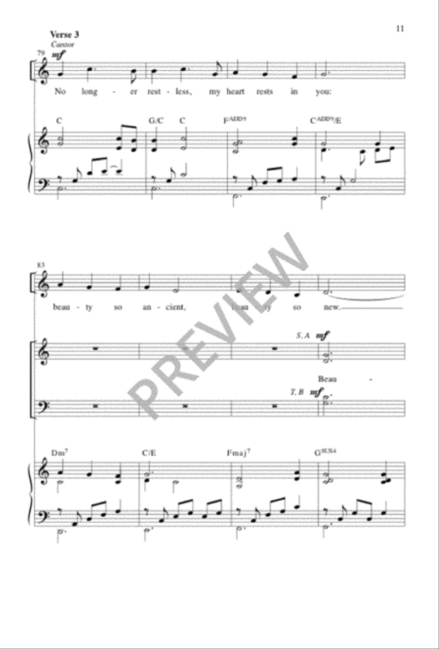 Our Hearts Are Restless 4-Part scores gallery preview page 9