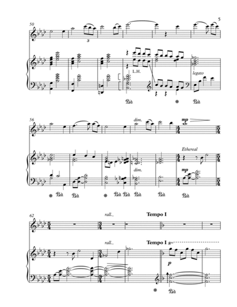 Amazing Grace (violin solo and piano) - Score & parts image number null