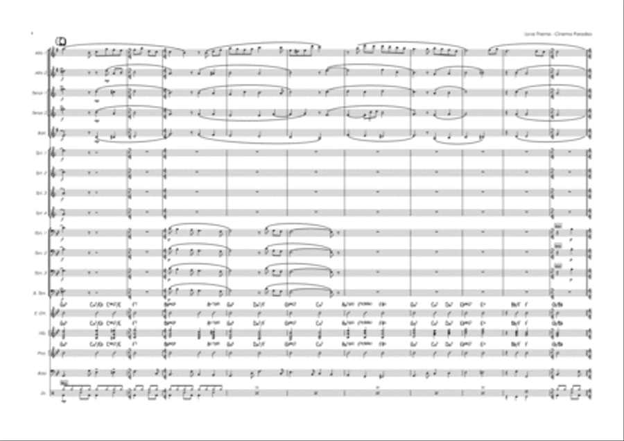 Cinema Paradiso Cinema Paradiso Jazz Ensemble scores gallery preview page 4