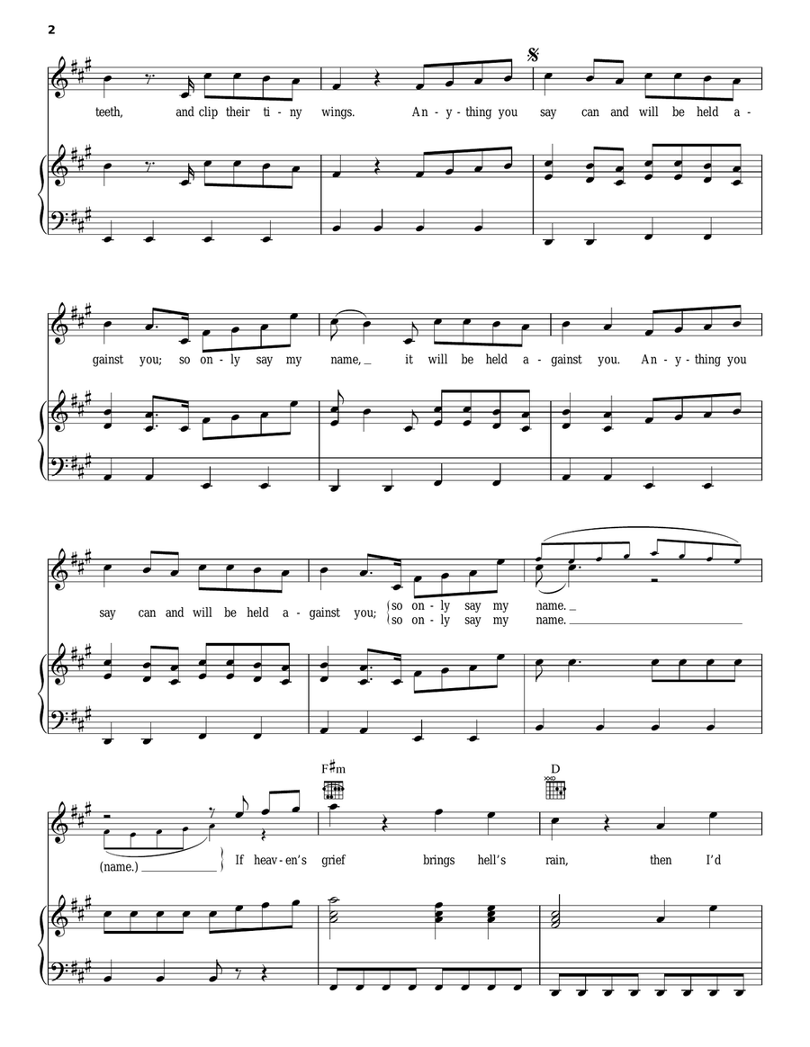 Just One Yesterday Acoustic Guitar scores gallery preview page 2