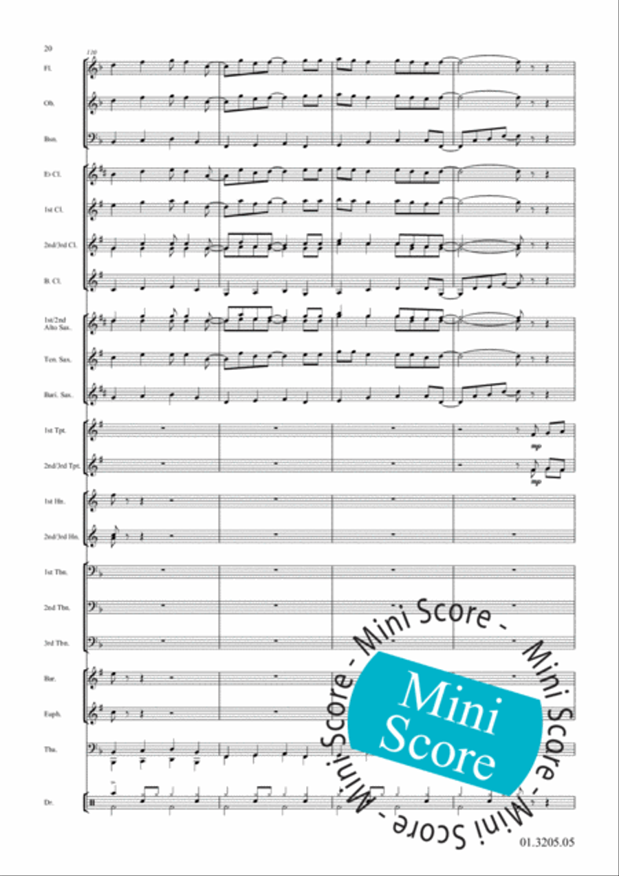 Hangin' On! Concert Band scores gallery preview page 24