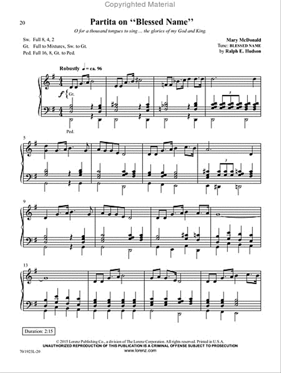 God Gave a Song God Gave a Song Organ Solo scores gallery preview page 10