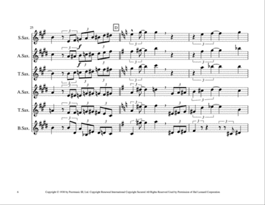 Georgia On My Mind Georgia On My Mind Woodwind Quartet scores gallery preview page 6