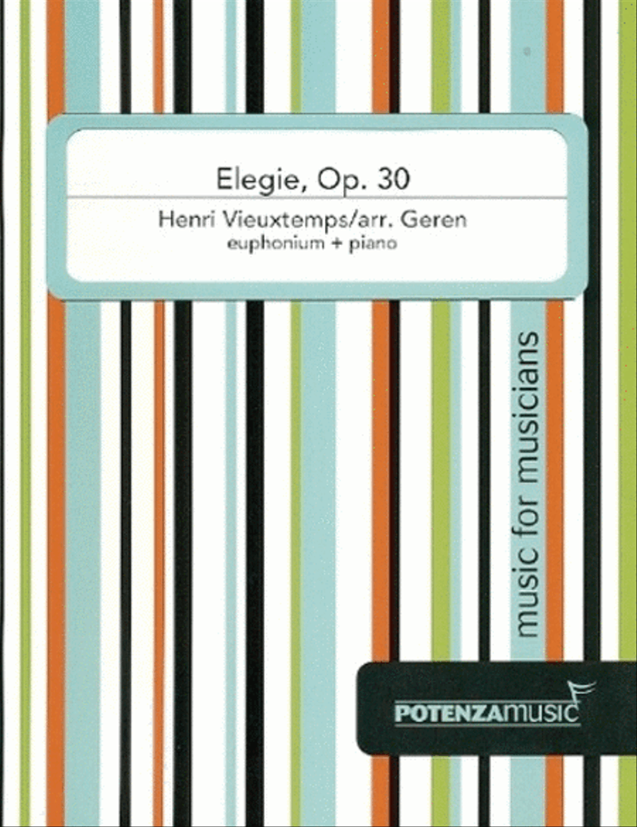 Elegie, Op. 30 Elegie, Op. 30 Euphonium scores gallery preview page 1