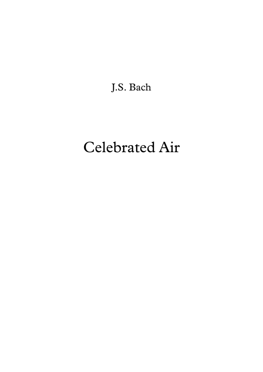 Celebrated Air - J.S. Bach image number null