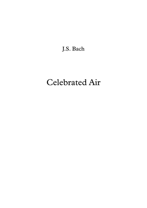 Celebrated Air - J.S. Bach