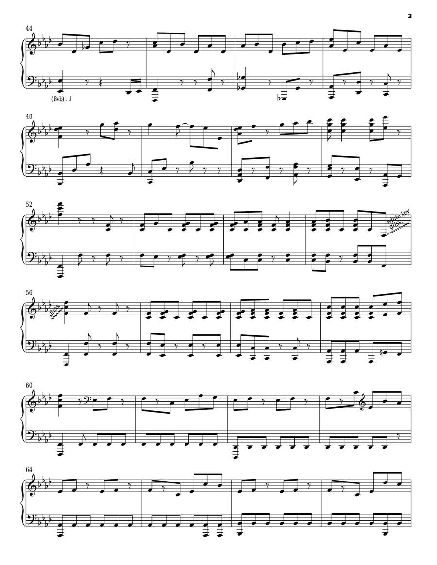 Tour De France Piano Solo scores gallery preview page 3