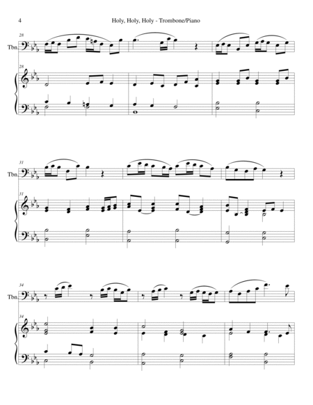 Gary Lanier: 3 GREAT HYMNS, Set 2 (Duets for Trombone & Piano) image number null