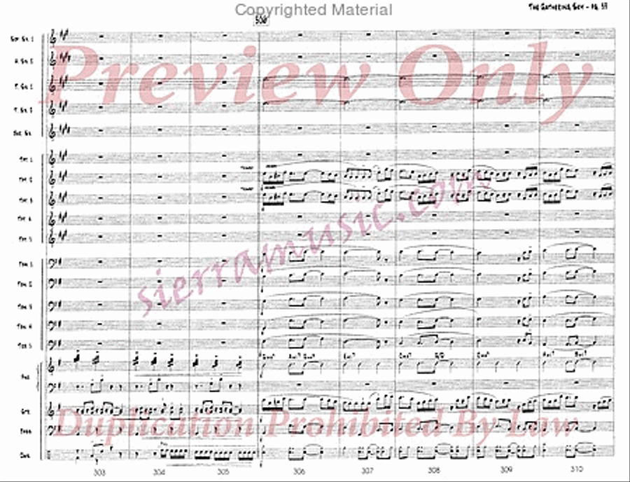 The Gathering Sky Jazz Ensemble scores gallery preview page 40