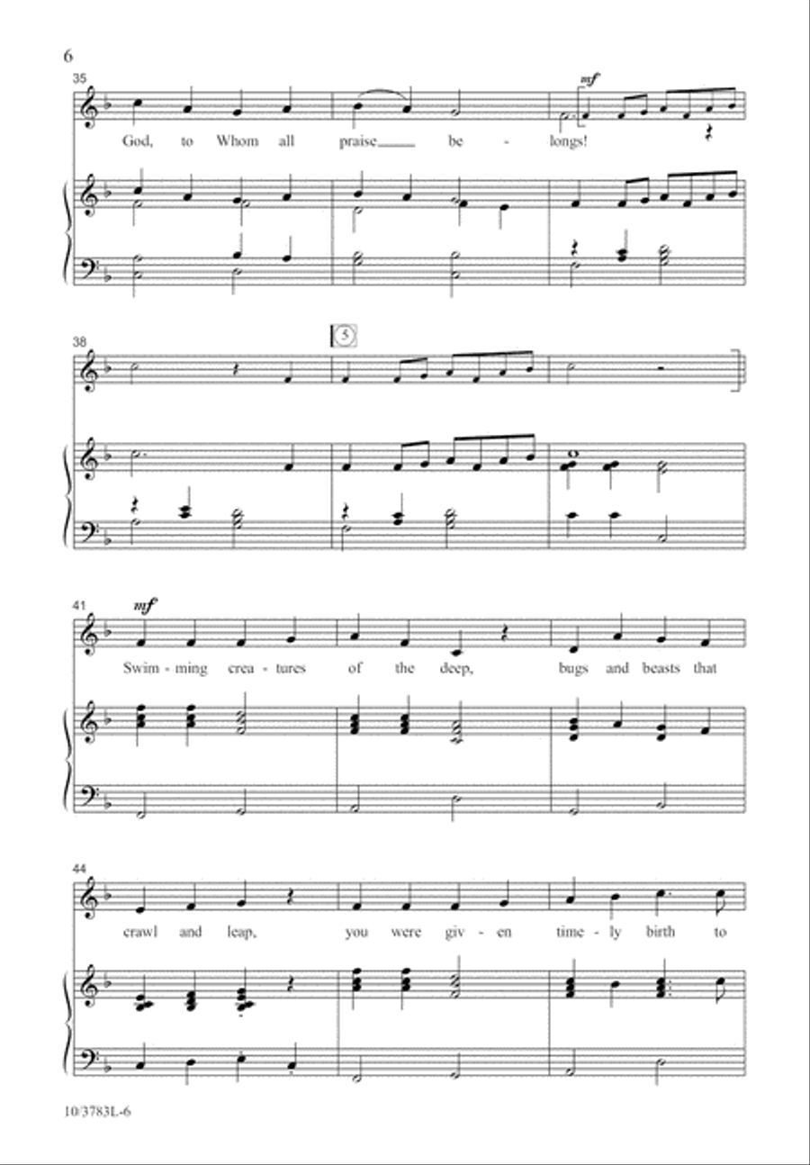 God Made Us All God Made Us All Unison Choir scores gallery preview page 6