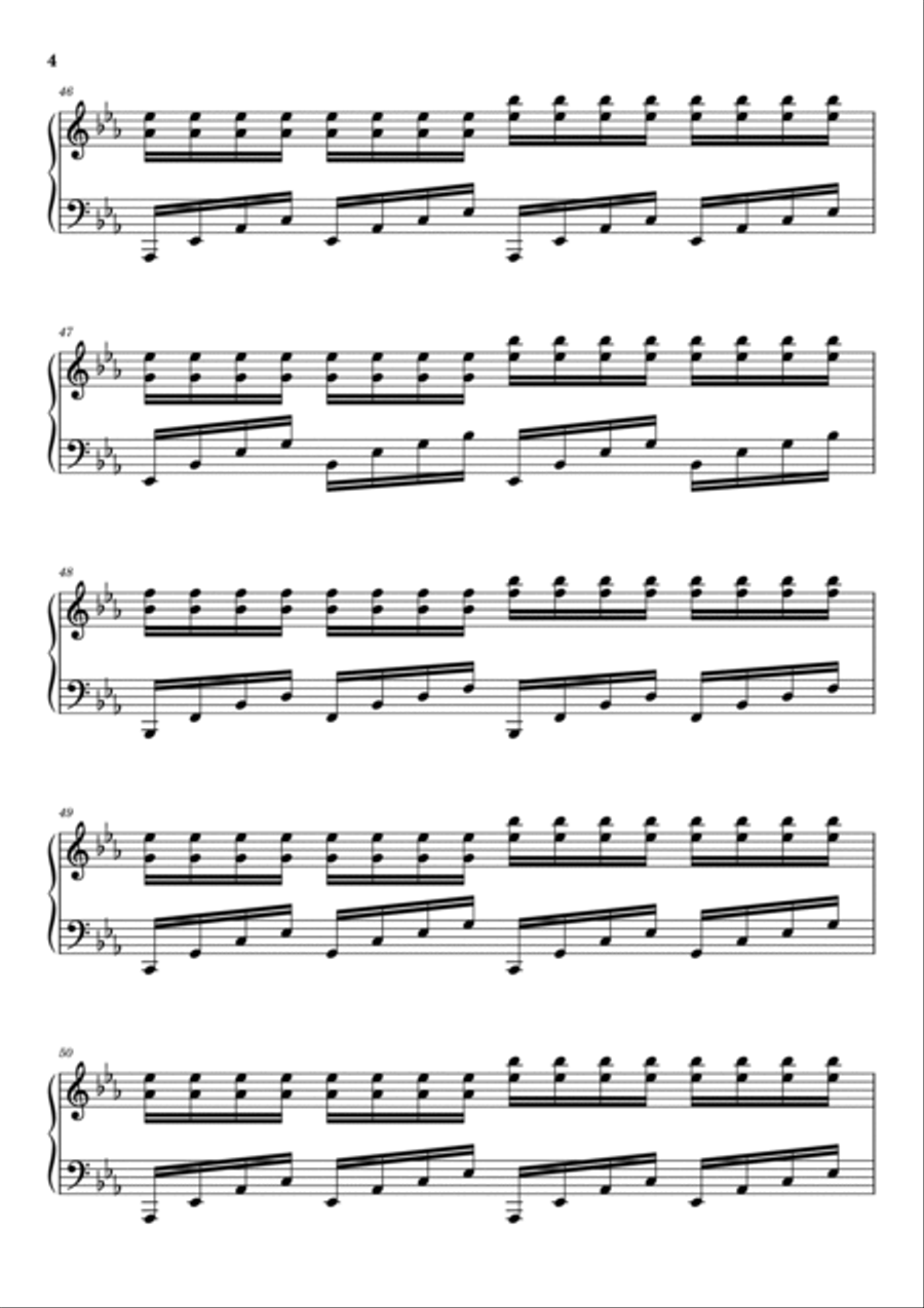 Fix You Piano Solo scores gallery preview page 4