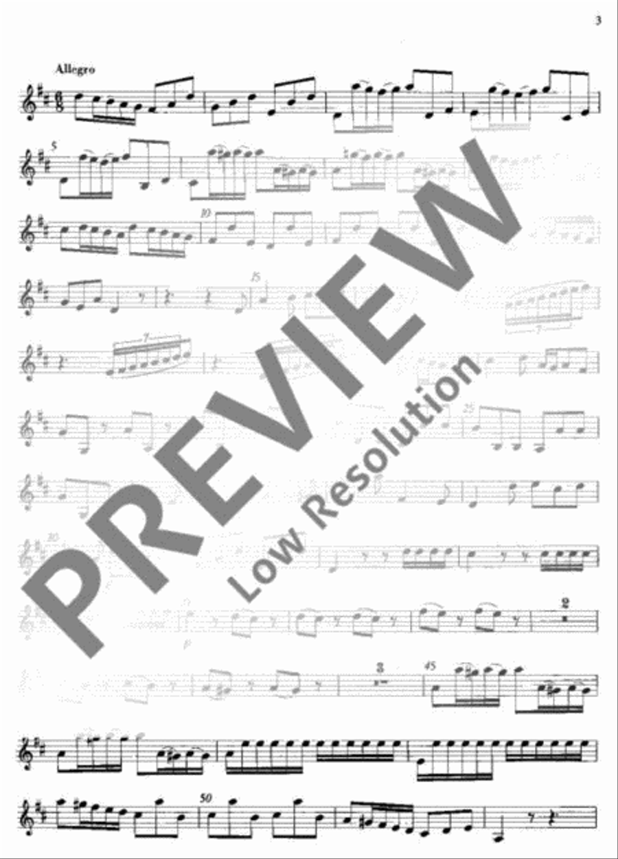 Flute Concerto D major Flute scores gallery preview page 4
