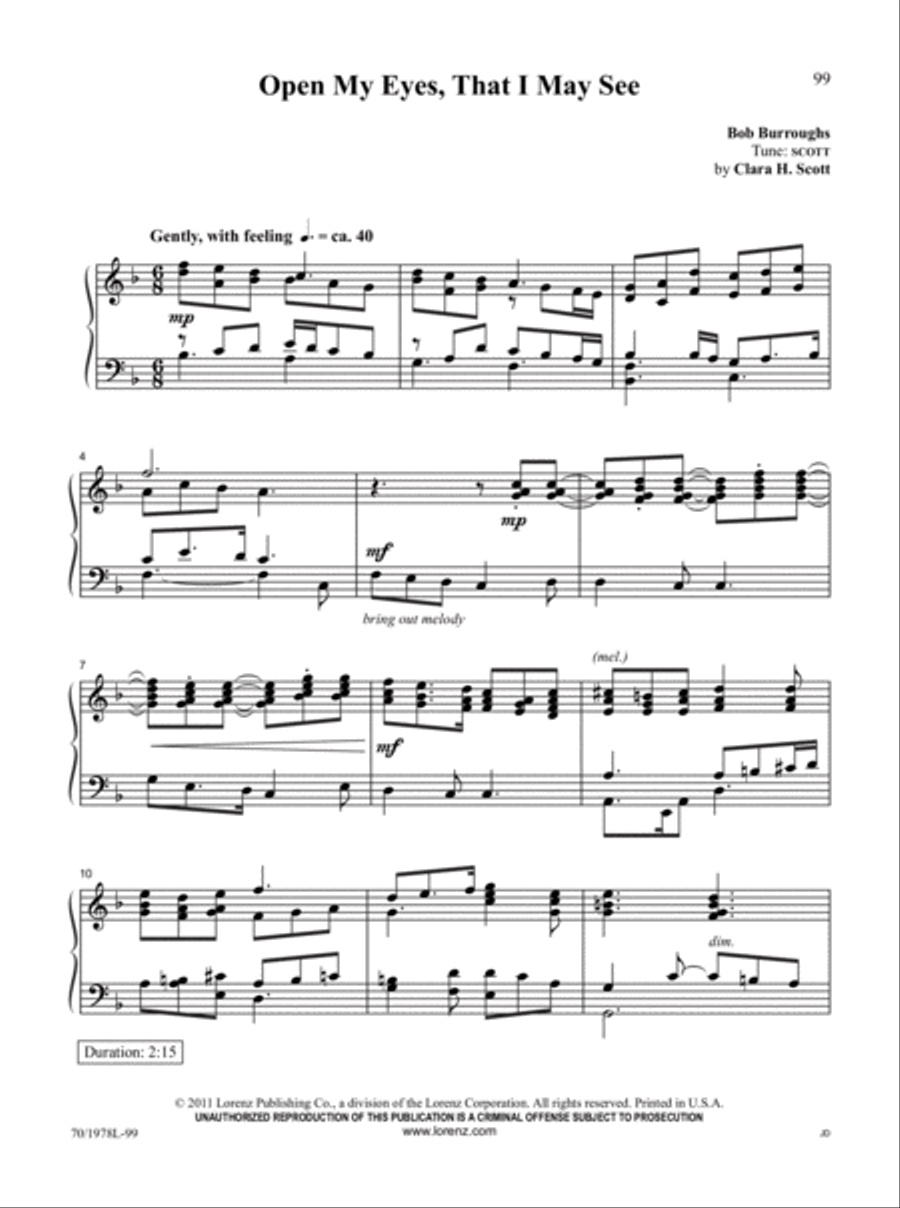 The Church Pianist's Library, Vol. 18 Piano Solo scores gallery preview page 35