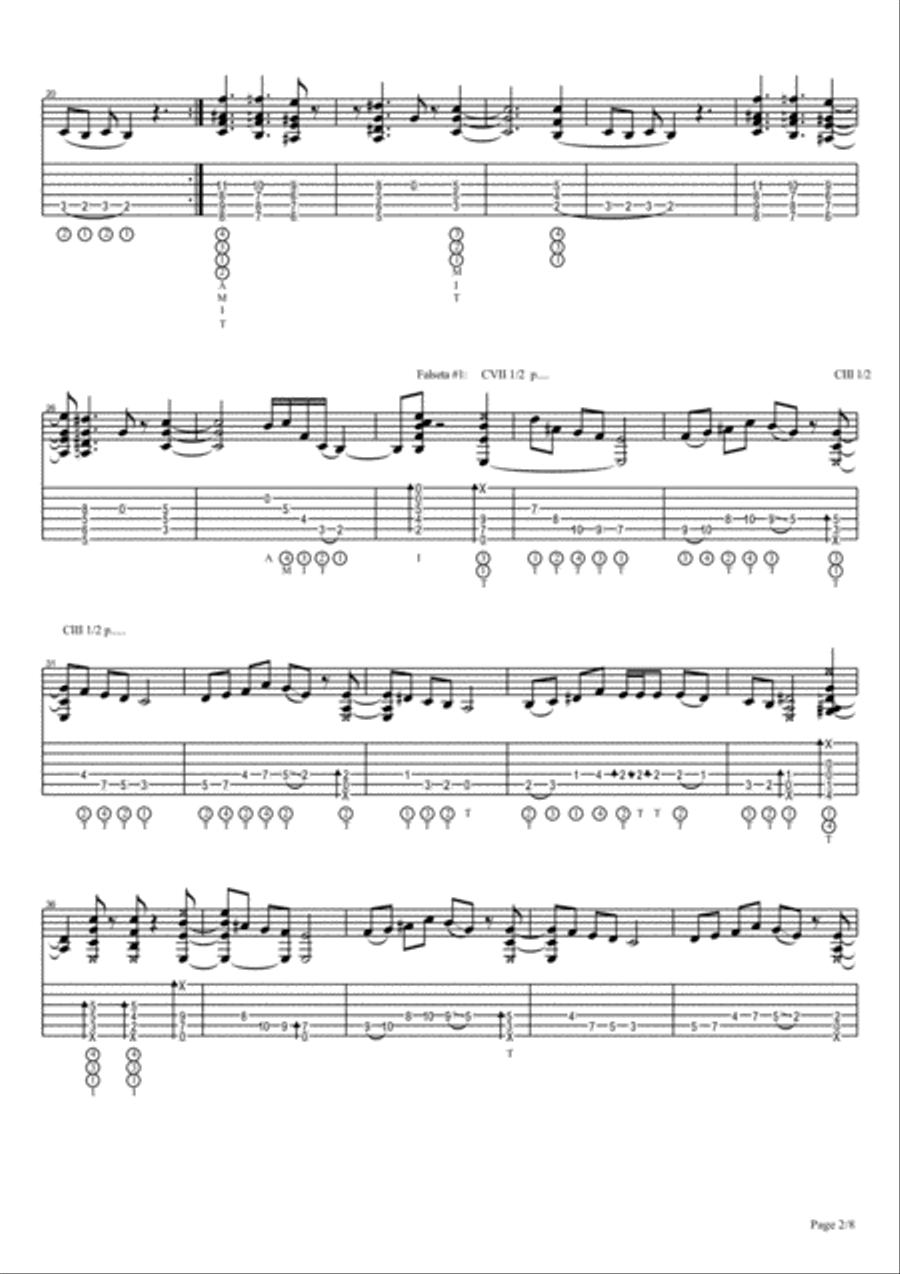 Chicuelo - Diapasion - 2 - A La Deriva Electric Guitar scores gallery preview page 2