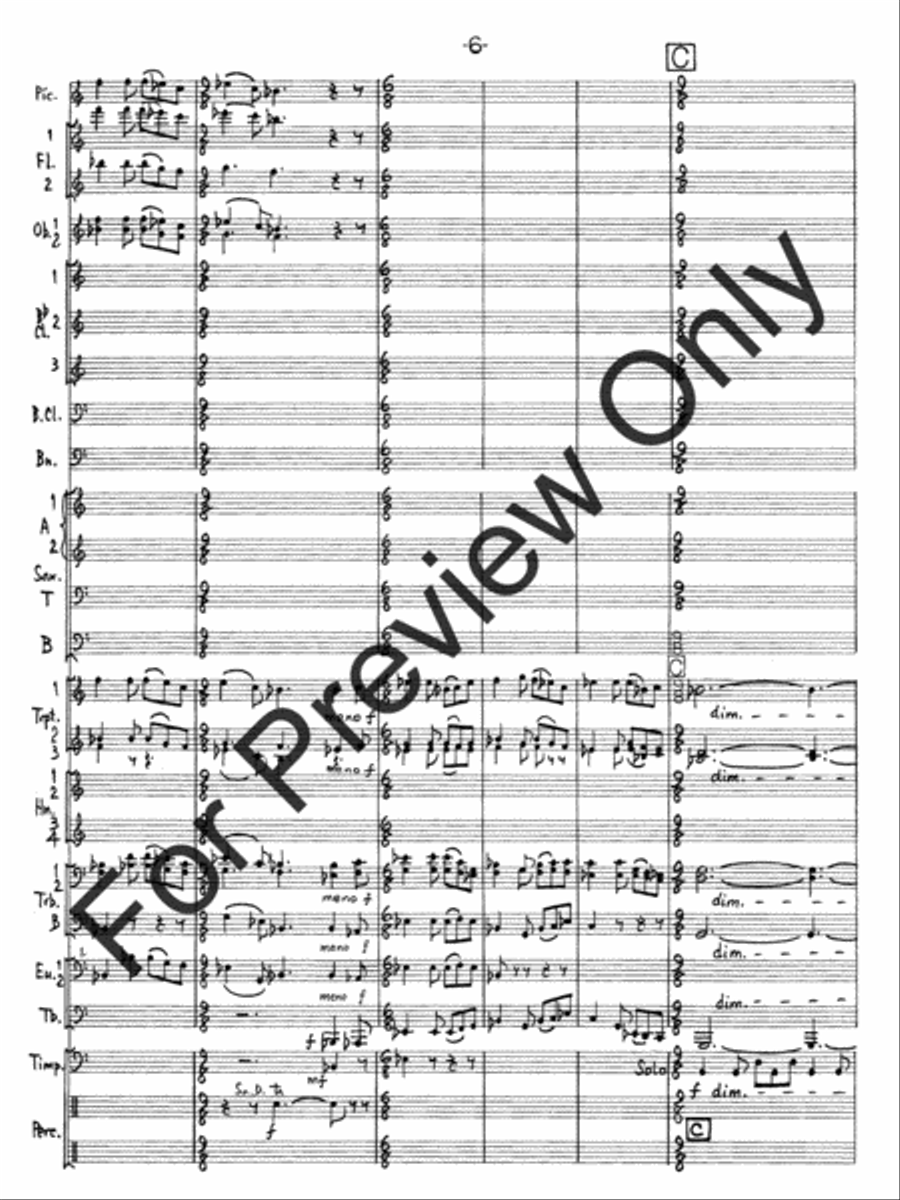 Hallelujah Fantasy Concert Band scores gallery preview page 9