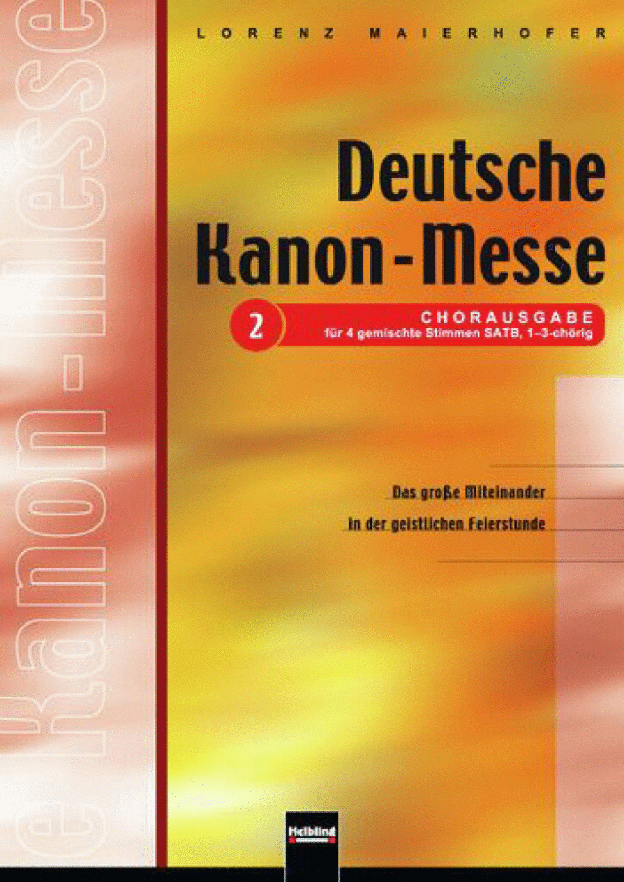 Deutsche Kanon-Messe Nr. 2 Mixed Choir scores gallery preview page 1