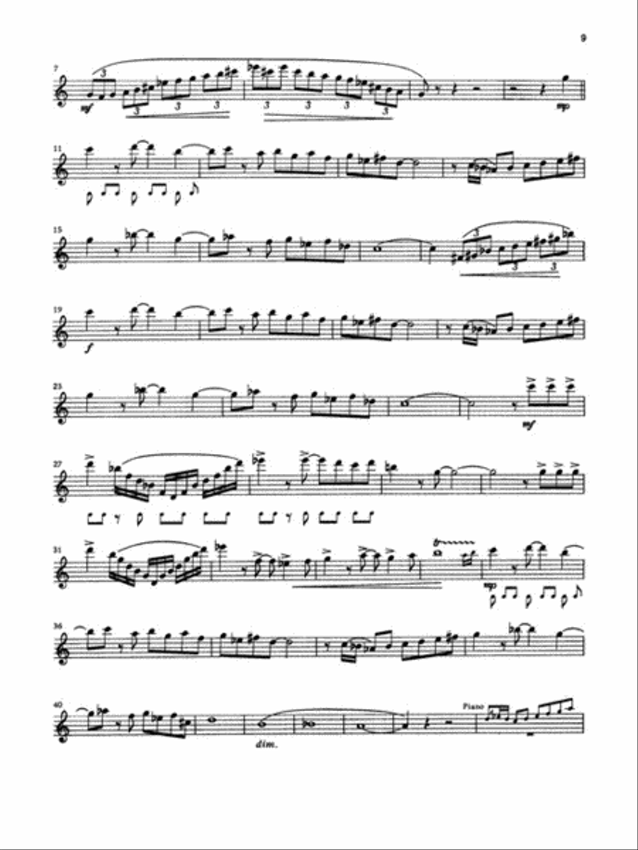 Advanced Alto Sax Solos – Volume 1 Alto Saxophone scores gallery preview page 4
