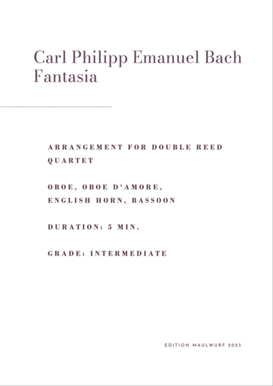 Fantasia Woodwind Quartet scores gallery preview page 2