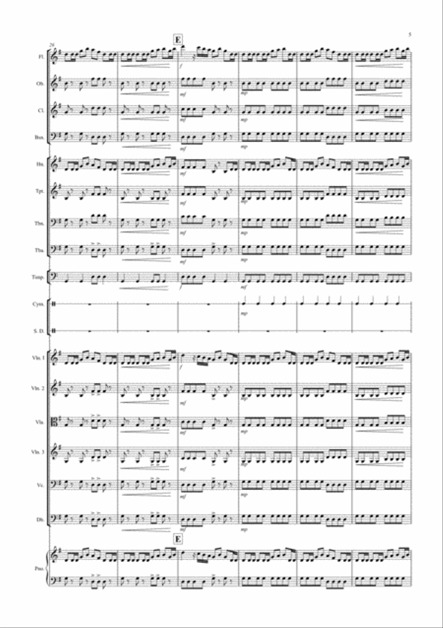 William Tell Overture for School Orchestra Full Orchestra scores gallery preview page 5