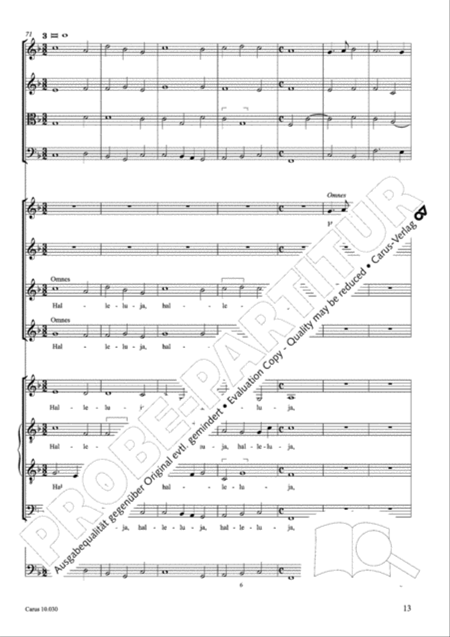 Come, Holy Ghost, God and Lord (Komm, Heiliger Geist, Herre Gott) 4-Part scores gallery preview page 14